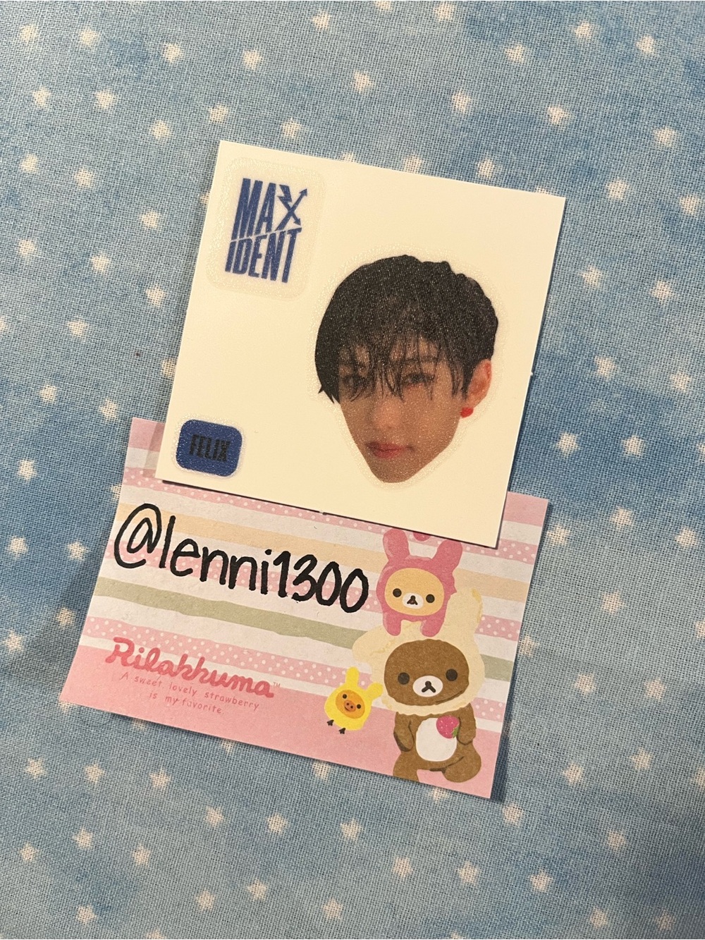 [FELIX] [FIRST EDITION] Stray Kids MINI ALBUM-MAXIDENT-Official Face Sticker